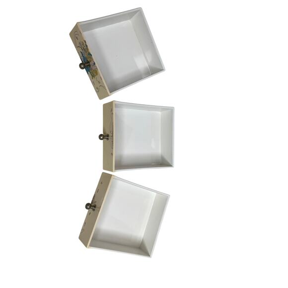 Vintage Yamanaka Lacquerware 3-Drawer Jewelry/Trinket Box w/Mirror - Picture 6 of 9